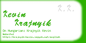 kevin krajnyik business card